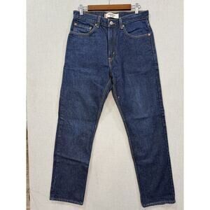 Levi’s Men’s 505 Regular Fit Jeans Dark Stonewash Blue Denim 32 x 32 (31 Actual)
